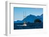 Salmon fishing trolling boat, Inside Passage, Southeast Alaska, USA-Mark A Johnson-Framed Premium Photographic Print