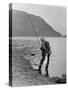 Salmon Fishing-null-Stretched Canvas