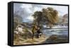 Salmon Fishing-Alexander Rolfe-Framed Stretched Canvas