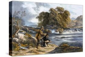 Salmon Fishing-Alexander Rolfe-Stretched Canvas