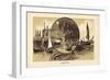 Salmon Fishing-null-Framed Giclee Print