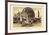 Salmon Fishing-null-Framed Giclee Print