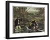 Salmon Fishing-null-Framed Giclee Print