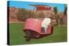 Salmon Golf Cart, Retro-null-Stretched Canvas