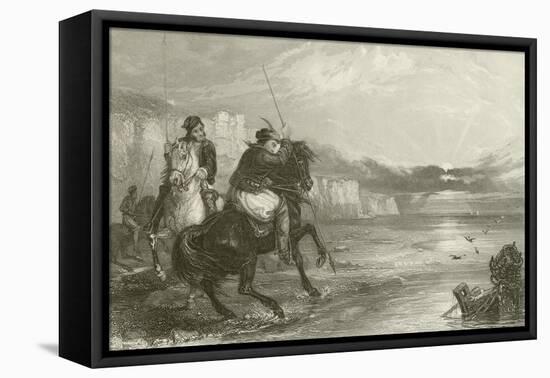 Salmon Hunting-John Franklin-Framed Stretched Canvas