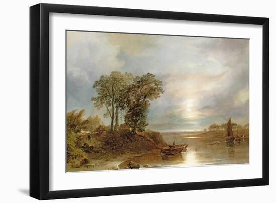 Salmon Nets-Horatio Mcculloch-Framed Giclee Print