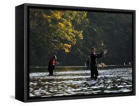 Salmon River-Heather Ainsworth-Framed Stretched Canvas