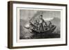 Salmon Spearing by Night-null-Framed Giclee Print