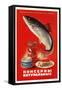 Salmon, Sturgeon - Natural Canned Products-null-Framed Stretched Canvas