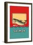 Salmon-null-Framed Art Print