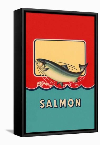 Salmon-null-Framed Stretched Canvas