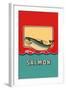 Salmon-null-Framed Art Print