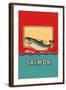 Salmon-null-Framed Art Print