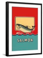 Salmon-null-Framed Art Print