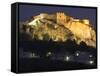 Salobrena Castle at Night, Andalucia, Spain-Charles Bowman-Framed Stretched Canvas