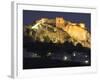 Salobrena Castle at Night, Andalucia, Spain-Charles Bowman-Framed Photographic Print