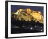 Salobrena Castle at Night, Andalucia, Spain-Charles Bowman-Framed Photographic Print
