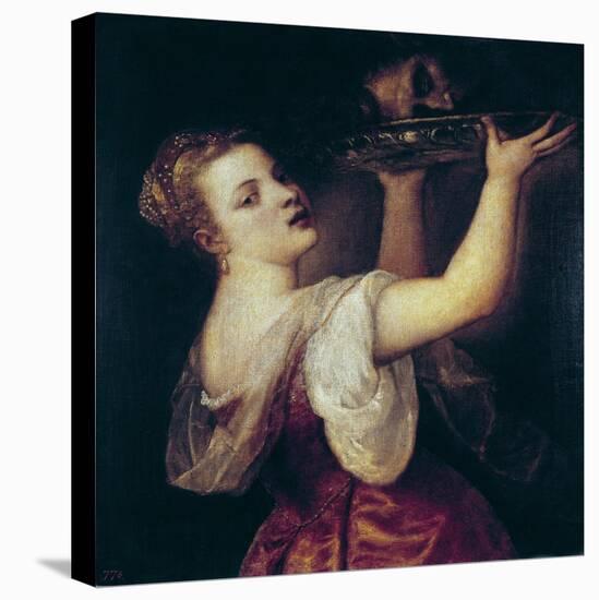 Salome Carrying the Head of St-Titian (Tiziano Vecelli)-Stretched Canvas