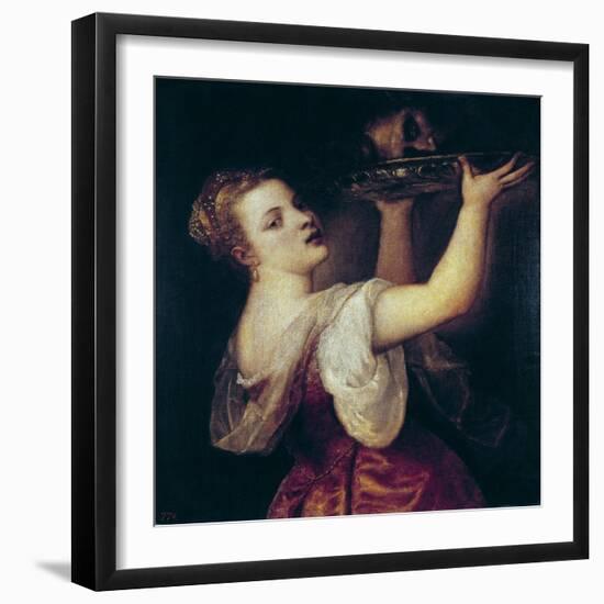 Salome Carrying the Head of St-Titian (Tiziano Vecelli)-Framed Art Print