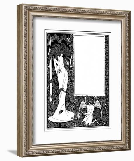 Salome Contents Page-Aubrey Beardsley-Framed Art Print