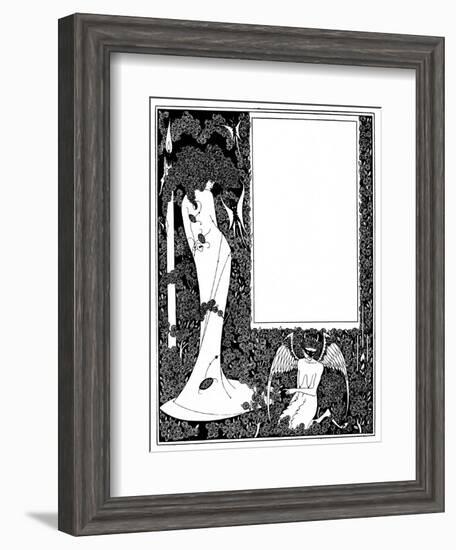 Salome Contents Page-Aubrey Beardsley-Framed Art Print