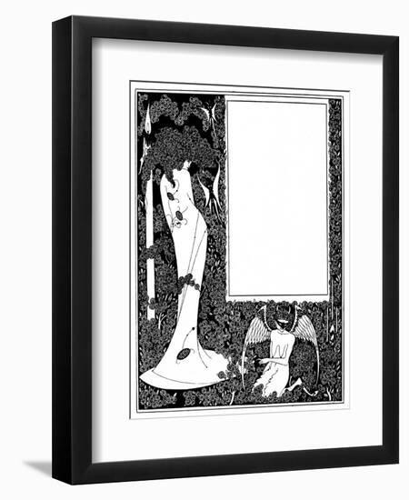 Salome Contents Page-Aubrey Beardsley-Framed Art Print