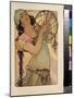 Salome. Oeuvre De Alfons Maria Mucha (Alphonse Marie Mucha, 1860-1939), 1897. Lithographie Couleur.-Alphonse Marie Mucha-Mounted Giclee Print