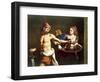 Salome Receives Head of John Baptist-Giovanni Francesco Barbieri-Framed Giclee Print