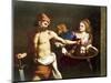 Salome Receives Head of John Baptist-Giovanni Francesco Barbieri-Mounted Giclee Print