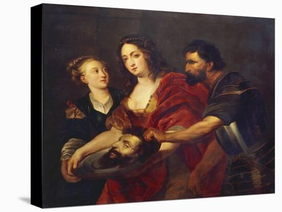 Salomé Receives the Head of John the Baptist, 17th Century-Peter Paul Rubens-Stretched Canvas