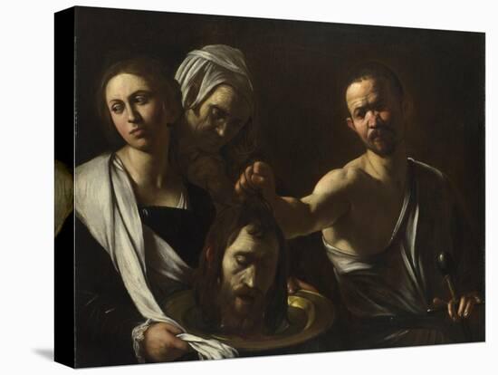 Salome Receives the Head of John the Baptist, C. 1608-1610-Caravaggio-Stretched Canvas