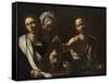 Salome Receives the Head of John the Baptist, C. 1608-1610-Caravaggio-Framed Stretched Canvas