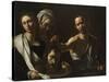 Salome Receives the Head of John the Baptist, C. 1608-1610-Caravaggio-Stretched Canvas