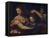Salome Receives the Head of John the Baptist-Bernardino Luini-Framed Stretched Canvas