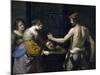 Salome Receiving Head of St. John the Baptist, 1637-Guercino-Mounted Giclee Print