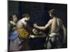 Salome Receiving Head of St. John the Baptist, 1637-Guercino-Mounted Giclee Print