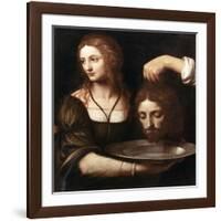 Salome Receiving the Head of John the Baptist, 16th Century-Bernardino Luini-Framed Giclee Print