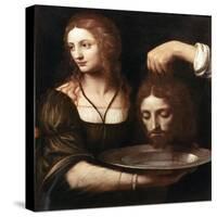 Salome Receiving the Head of John the Baptist, 16th Century-Bernardino Luini-Stretched Canvas