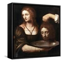 Salome Receiving the Head of John the Baptist, 16th Century-Bernardino Luini-Framed Stretched Canvas