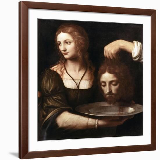 Salome Receiving the Head of John the Baptist, 16th Century-Bernardino Luini-Framed Giclee Print