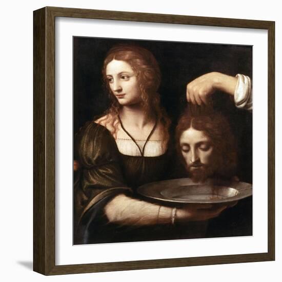 Salome Receiving the Head of John the Baptist, 16th Century-Bernardino Luini-Framed Giclee Print