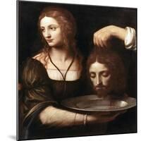 Salome Receiving the Head of John the Baptist, 16th Century-Bernardino Luini-Mounted Giclee Print