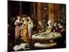 Salome's Banquet, Circa 1521-Nikolaus Kirberger-Mounted Giclee Print