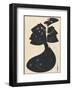 Salome - The Black Cape-Aubrey Beardsley-Framed Premium Giclee Print