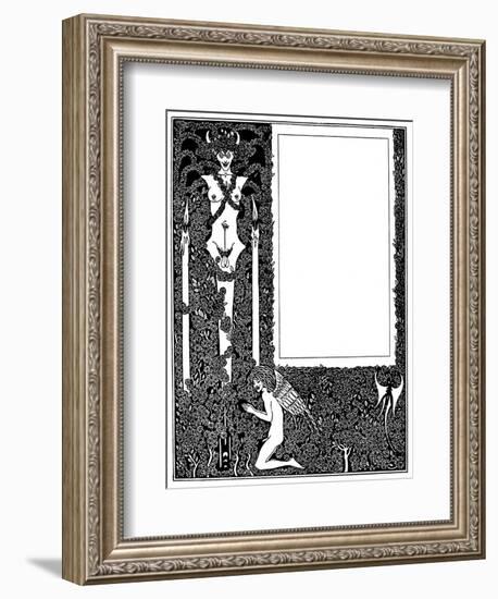 Salome Title Page-Aubrey Beardsley-Framed Art Print