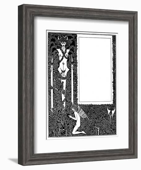 Salome Title Page-Aubrey Beardsley-Framed Art Print