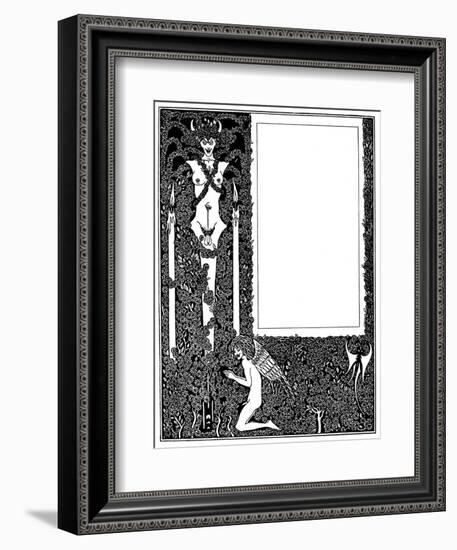 Salome Title Page-Aubrey Beardsley-Framed Art Print