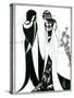 Salome with Her Mother, Herodias, 1894-Aubrey Beardsley-Stretched Canvas