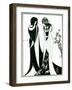 Salome with Her Mother, Herodias, 1894-Aubrey Beardsley-Framed Giclee Print