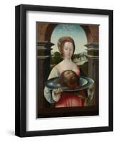 Salome with the Head of John the Baptist, 1524-Jacob Cornelisz van Oostsanen-Framed Giclee Print